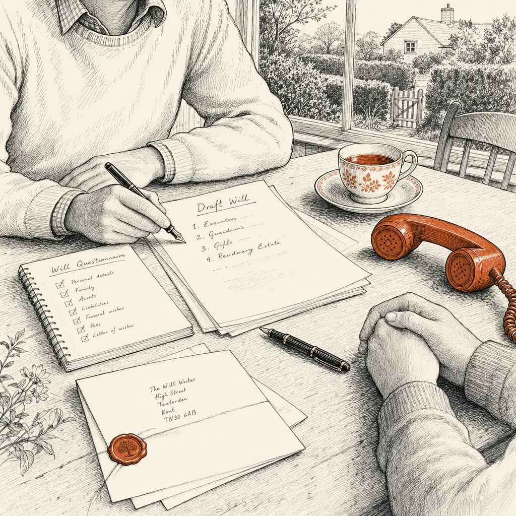 Will writing in Kent and East Sussex